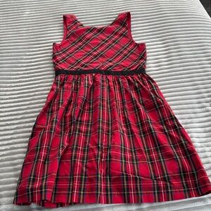 Cute Christmas dress for girls 
Cotton with velvet trim 
Never worn